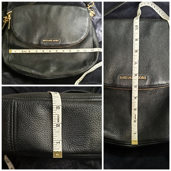 Michael Kors Bedford Tassle Bag Black Pebbled Leather with Matching Wristlet - Picture 5 of 11